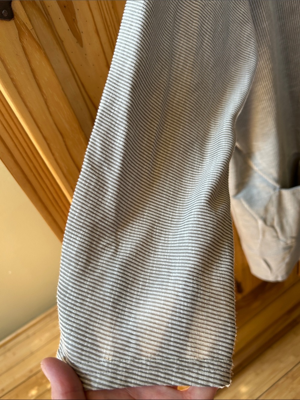 DONNI. Heather Gray Open Ribbed Cardigan with Pockets NWT - Picture 4 of 6